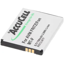 AccuCell Akku passend für schnurlos Telefon FritzFon MT-F Akku 312BAT006, 312BAT016