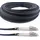 Elfcam Elfcam® - Gepanzerte Glasfaser-kabel LC/UPC auf LC/UPC OM3 Multimode Duplex 50/125um LSZH, LWL-Kabel LC für den Innen- und Außenbereich, Schwarz, 150M