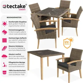 Tectake Tarent Set 5-tlg. Beige