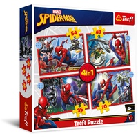 Trefl 4 in 1 Puzzle - Spiderman (Kinderpuzzle)