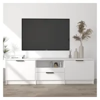 VidaXL TV-Schrank Weiß 140x35x40 cm Holzwerkstoff