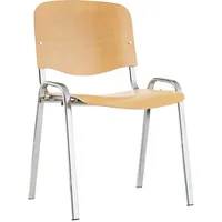 E/D/E Besucher-Stuhl ISO Holz chrom/Buche