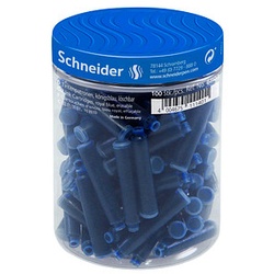 Schneider Tintenpatronen für Füller blau 100 St.
