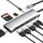 Tradebit - USB-C Hub I Adapter I HDMI 4K UHD I Micro SD I 3X USB 3.0 I Power Delivery I Aluminiumgehäuse I Plug & Play I Kompatibel mit Laptop und PC