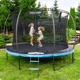 Thunder Gartentrampolin Ultra 366 cm inkl. Sicherheitsnetz Blau