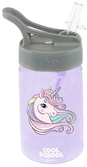 DRINKING BOTTLE UNICORN LILLA COOL SCHOOL