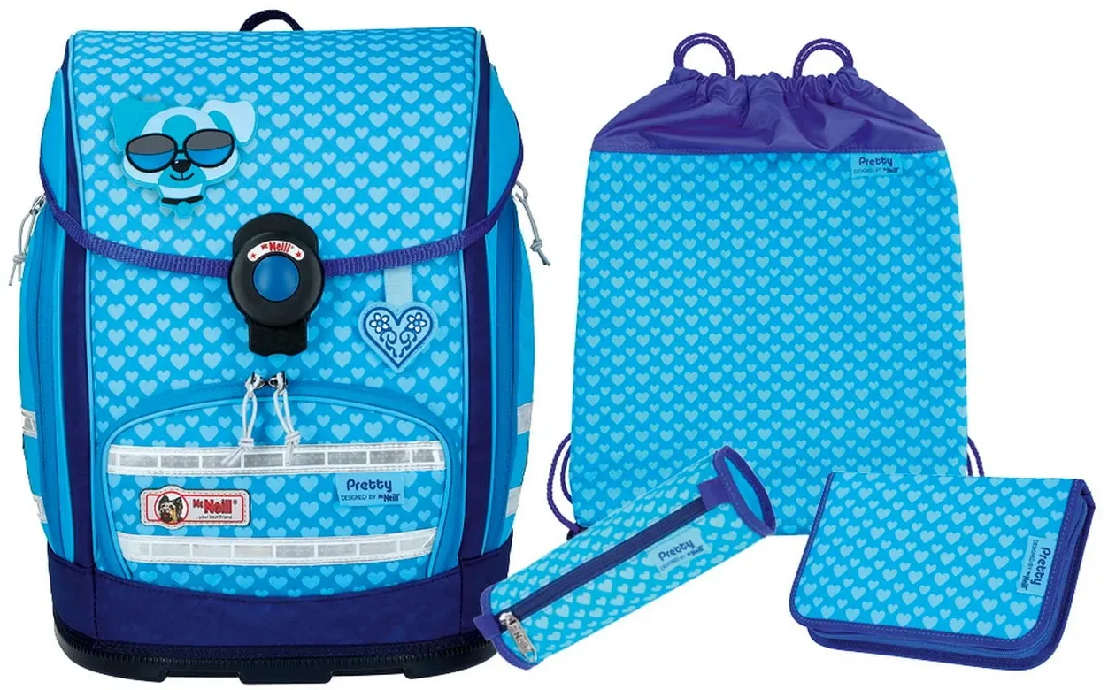 McNeill Schulranzen Set 4tlg. Ergo Explorer Pretty