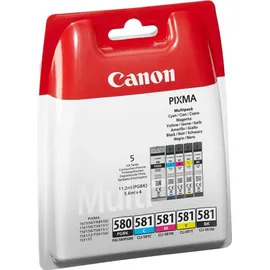 Canon PGI-580 pigmentschwarz + CLI-581 CMYK