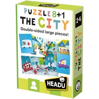 Headu IT20515 Puzzle 8+1 City, Mehrfarbig, 3