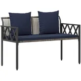 vidaXL 2-Seater 116 x 56 x 75 cm Grau