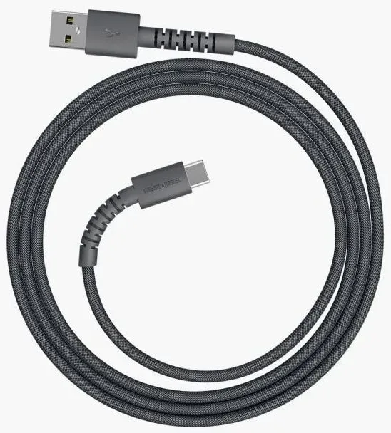 2UCC071SG Stecker Rundkabel USB A auf USB C bis 18 W 0,7 m  (Grau)
