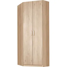 Priess Eckkleiderschrank PRIESS "Bilbao", braun (struktureichefarben hell), H:193cm T:36cm, Schränke, Eckkleiderschrank, mit 3 verschiedenen Fronten