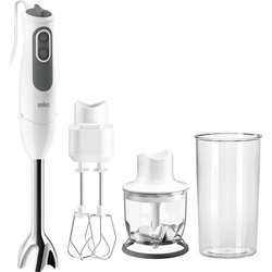 Braun BRA MQ3125B Stabmixer ws/gr, Stabmixer, Grau, Weiss