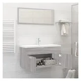 vidaXL Badmöbel-Set 2-tlg. Grau Sonoma