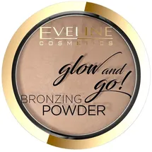 Eveline Cosmetics Glow and Go Seidig Glatter Gebackener Bronzer - Nr. 01 Go Hawaii - Natürlicher Sonnengeküsster Look, Konturiert & Verstärkt die Bräune, 8,5g