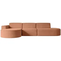 altdecor Ecksofa Rosa, Textil, 3-Sitzer, Ottomane links, L-Form Corner Sofa Bett Eckcouch Couch Wohnlandschaft Cauchsofa MARI-L2 - Couches, Wohnlandschaften, Ecksofas