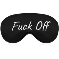 Fuck Off Schlafmaske, lustige Augenbinde zum Schlafen, elastische Verdunkelungs-Augenmaskenabdeckung für volle Nachtruhe, Reisen und Nickerchen