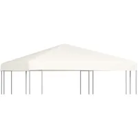 VidaXL Pavillondach 310 g/m2 3x3 m Cremeweiß