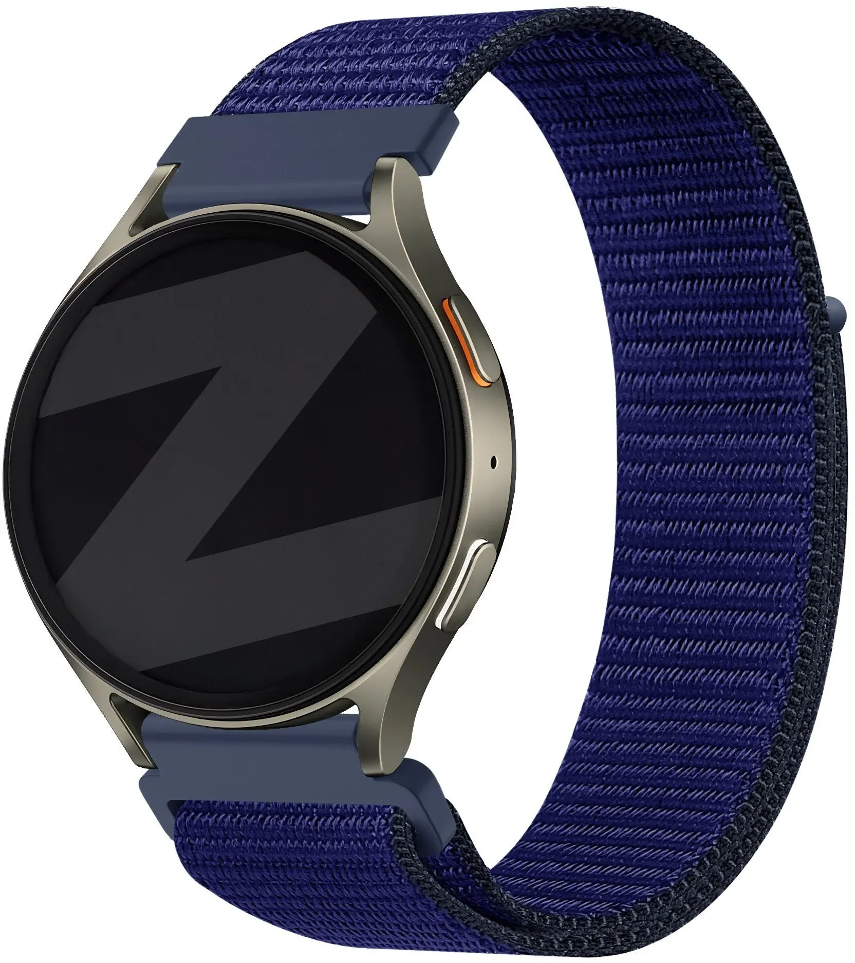 Bandz Actyve Smartwatch 20mm Armband Nylon 'Easy Fit' für Actyve Smartwatch 20mm - Blau - Klettverschluss