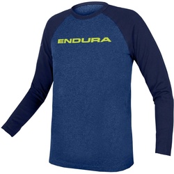 Endura One Clan Langarmshirt Für Kinder blau 9-10yrs