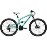 Bikestar Vollaluminium MTB 27.5 Zoll 21 Speed aquamaringrün 42