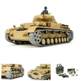 ES-Toys Panzer Kampfwagen IV Ausf.F-1 RTR mit Rauch und Sound grau (ET3752)