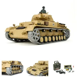 ES-Toys Panzer Kampfwagen IV Ausf.F-1 RTR mit Rauch und Sound grau (ET3752)