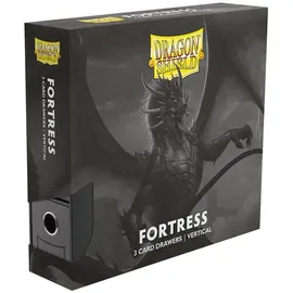 Dragon Shield Fortress Card Drawers 3-Card Vertical Black