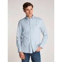 Tommy Hilfiger Flex Dobby Langarmhemd Breezy Blue L