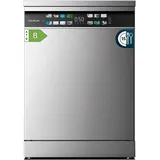 Cecotec Geschirrspüler 60 cm - Freistehend Bolero Aguazero 6700 Inox B. 15 Bestecke, Niedriger Verbrauch, Inverter Plus Motor, Fullcolor XXL Bildschirm, Dritte Schublade, Turbo Dry+, Dual Zone Wash