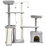 Home Deluxe JAX Kratzbaum 136 x 124 x 40 cm grau