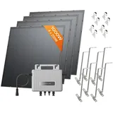 ECOFLOW STREAM Balkonkraftwerk mit Halterung (Balkon Kit) 0% VAT, 800 W Mikrowechselrichter, 4 × 250 W PV Solarpanels