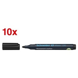 Schneider Maxx 130 Permanentmarker schwarz 1,0 - 3,0 mm, 10 St.