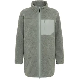 POLARINO Fleecejacke Grau/Grün 48/50