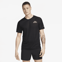 Nike Trail Solar Chase Dri-FIT Kurzarm-Laufoberteil Herren Black/White L