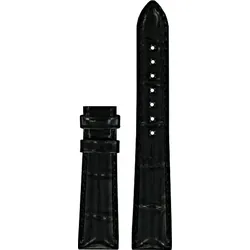 Certina - Leder Lederarmband ohne Schließe 17mm/14mm C610017803 - alligator-prägung,rind,schwarz