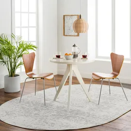 livabliss Vintage-Teppich, Grau, Textil, Orientalisch, Oval, 200x275 cm, Oeko-Tex® Standard 100, in verschiedenen Größen erhältlich, Teppiche & Böden, Teppiche, Vintage-Teppiche