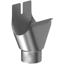 SAREI Einhangstutzen »Dachentwässerung«, halbrund, Aluminium - beige