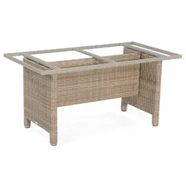 SonnenPartner Tischgestell Base-Polyrattan 150/80cm Al u/KS rustic-stream
