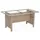SonnenPartner Tischgestell Base-Polyrattan 150/80cm Al u/KS rustic-stream