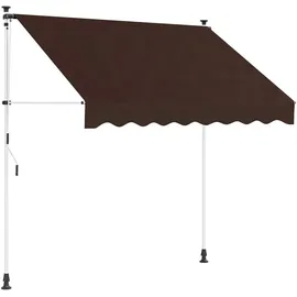 vidaXL Markise 100 cm braun