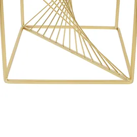 Beliani Kerzenständer MINDORO Metall 23 cm Gold