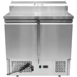 METRO Professional Sandwichstation/Saladette GSD 3600, Edelstahl, 104 x 70 x 90 cm, 261 L, statische Ventilatorkühlung, mit Schloss silber