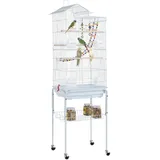 Yaheetech Vogelkäfig Vogelvoliere 46 x 35,5 x 158,5 cm Schwarz