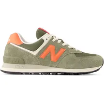 New Balance 574 Herren Dark Olivine/Flare 42
