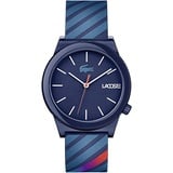 Lacoste Herren Analog Uhr Motion mit Silikon Armband Men Quarz Watch