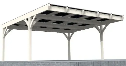 Solar-Carport 15TS Paket 5,55 kW von Wattstone – Energiegewinnung trifft Design