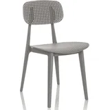 HJH Office Artifo Hol Gartenstuhl 830114 45 x 55 x 85 cm grau