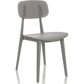 HJH Office Artifo Hol Gartenstuhl 830114 45 x 55 x 85 cm grau