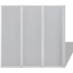 vidaXL Badewannen Faltwand Duschabtrennung 141 x 132 cm